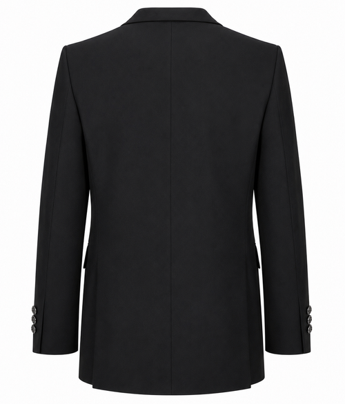 Balmain Man Jacket Double-Breasted Print Pattern Black