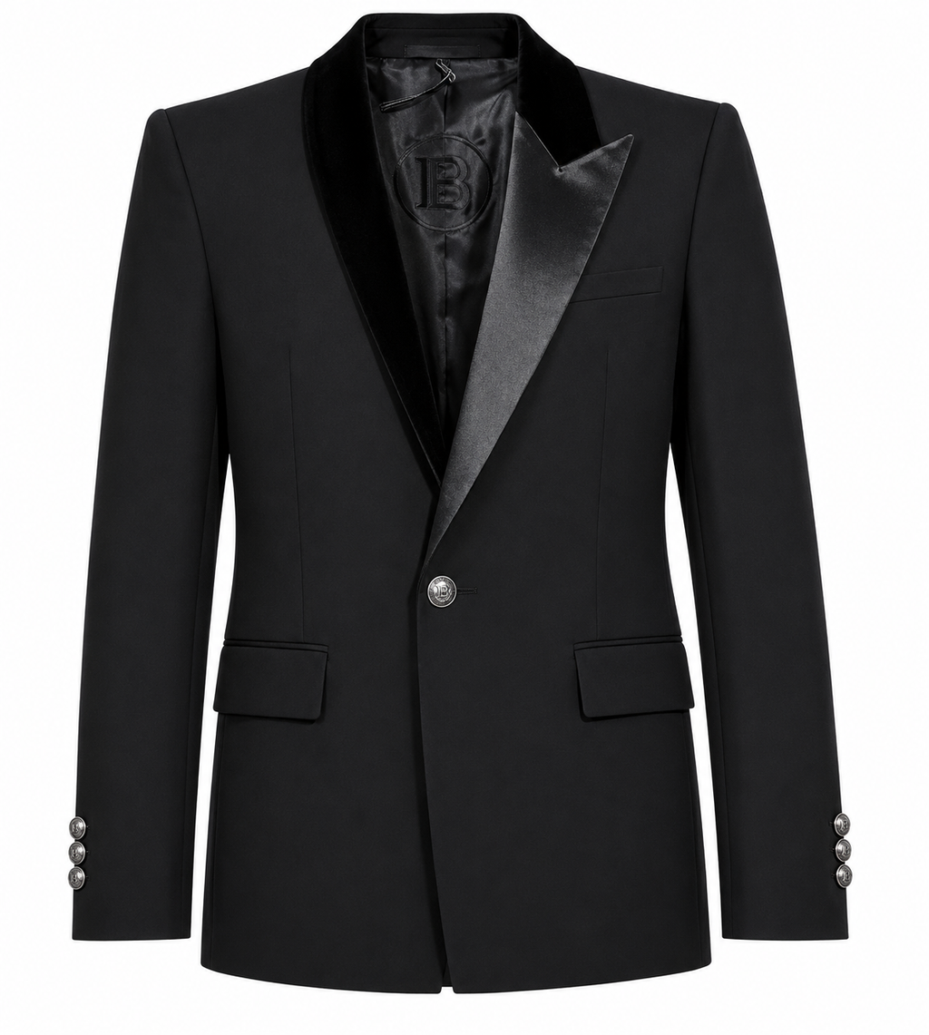Balmain Man Black Formal Jacket