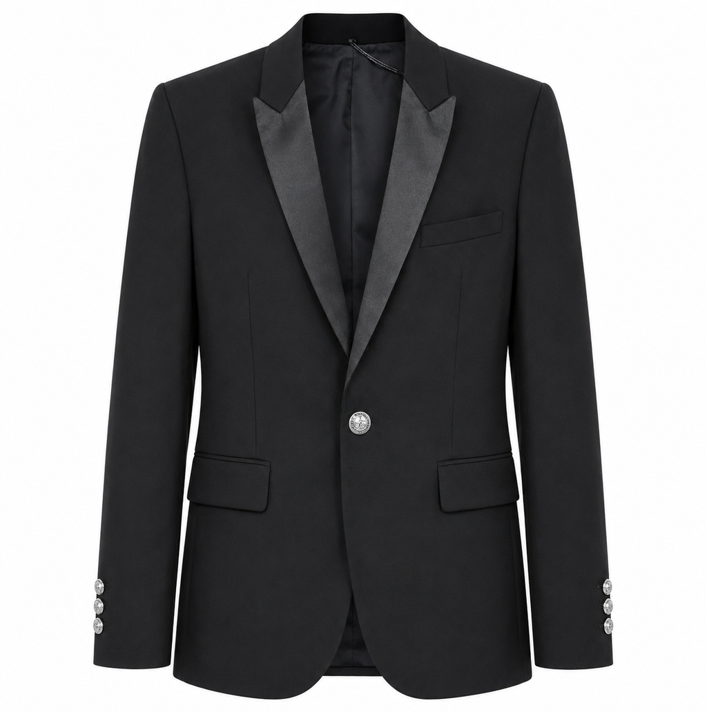 Balmain Man Black Formal Jacket