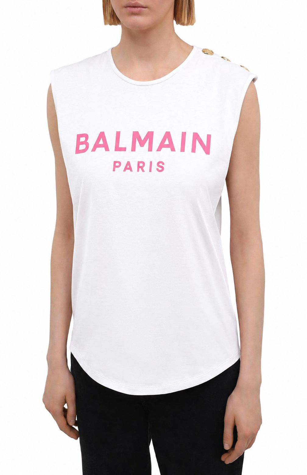 Balmain Woman White T-shirt & Top