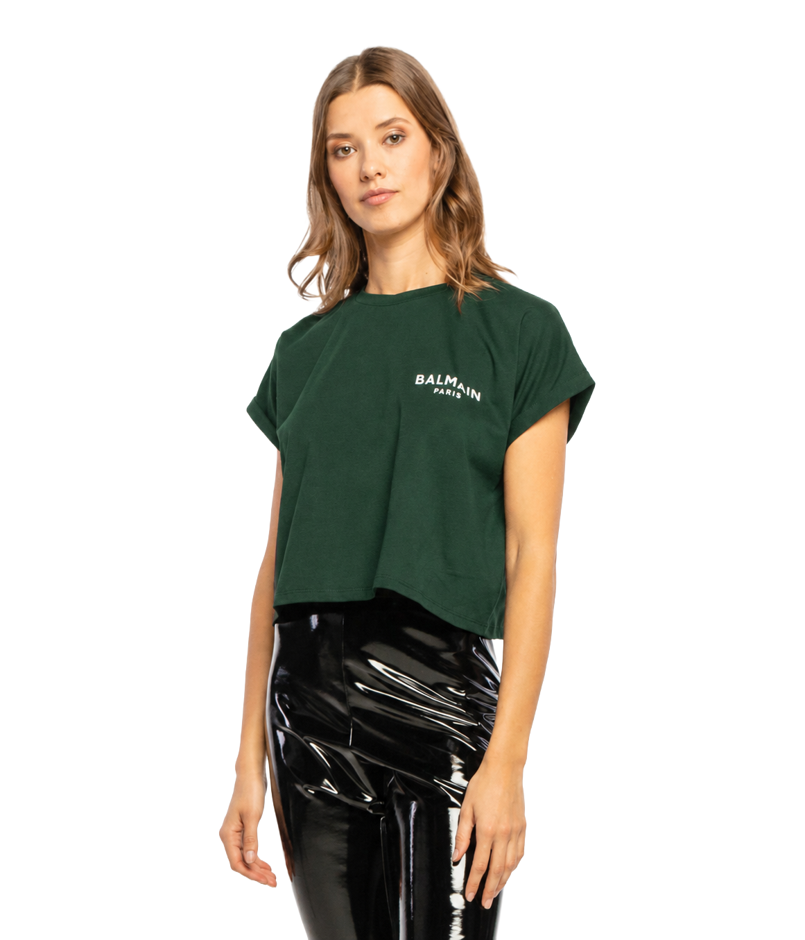 Balmain Woman Green T-shirt & Top