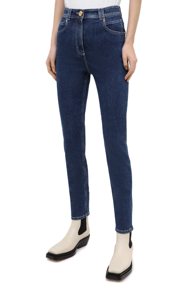Balmain Woman Blue Jeans