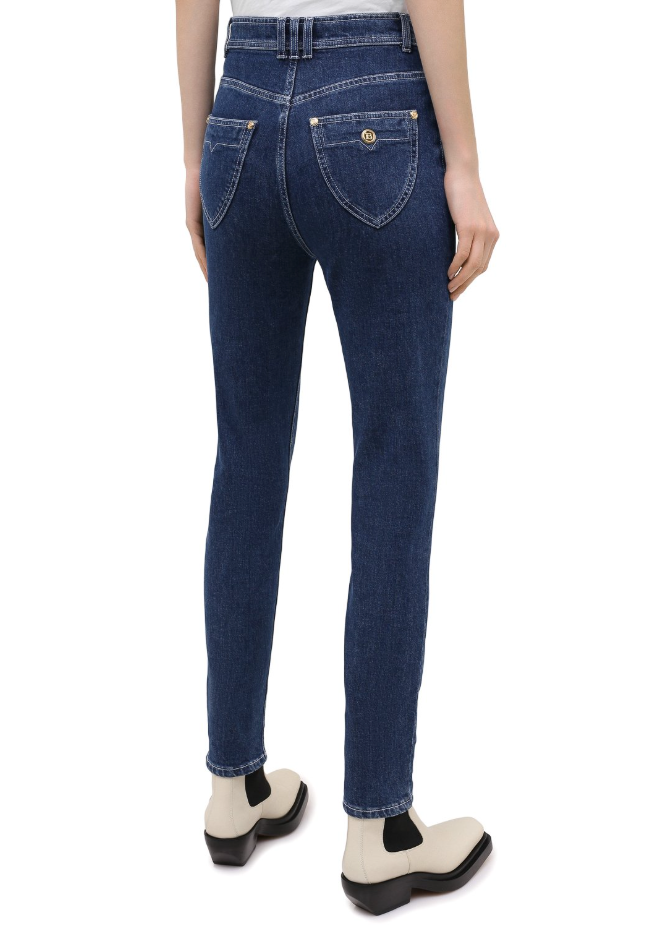 Balmain Woman Blue Jeans