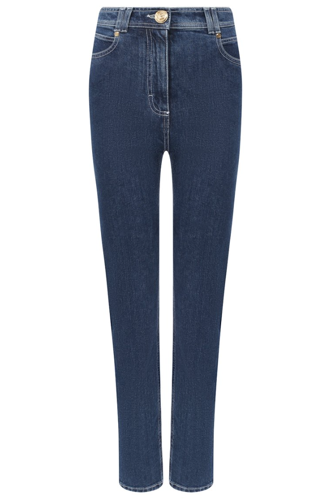 Balmain Woman Blue Jeans