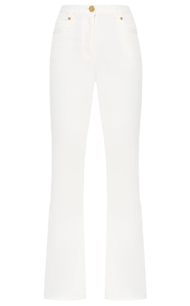 Balmain Woman White Trousers