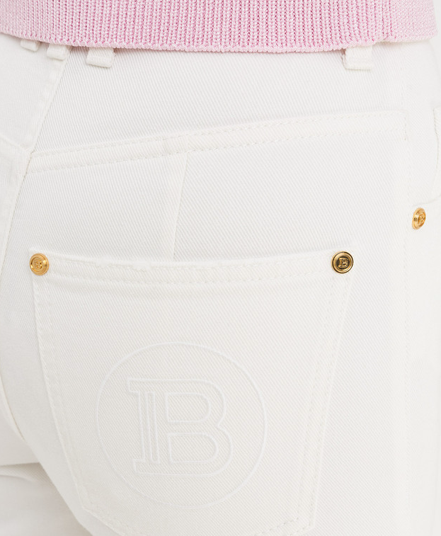 Balmain Woman White Trousers