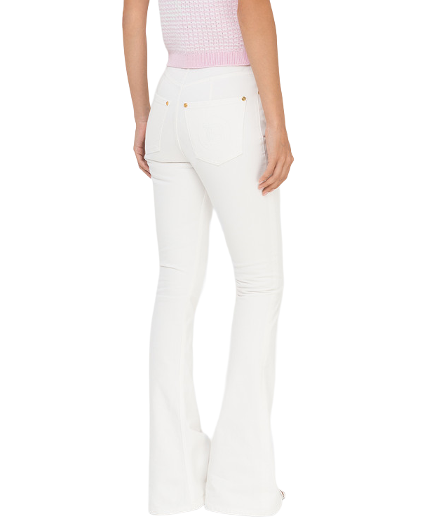 Balmain Woman White Trousers