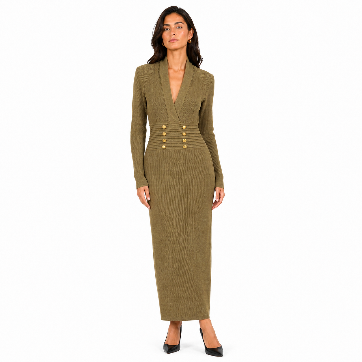 Balmain Woman Green Dress
