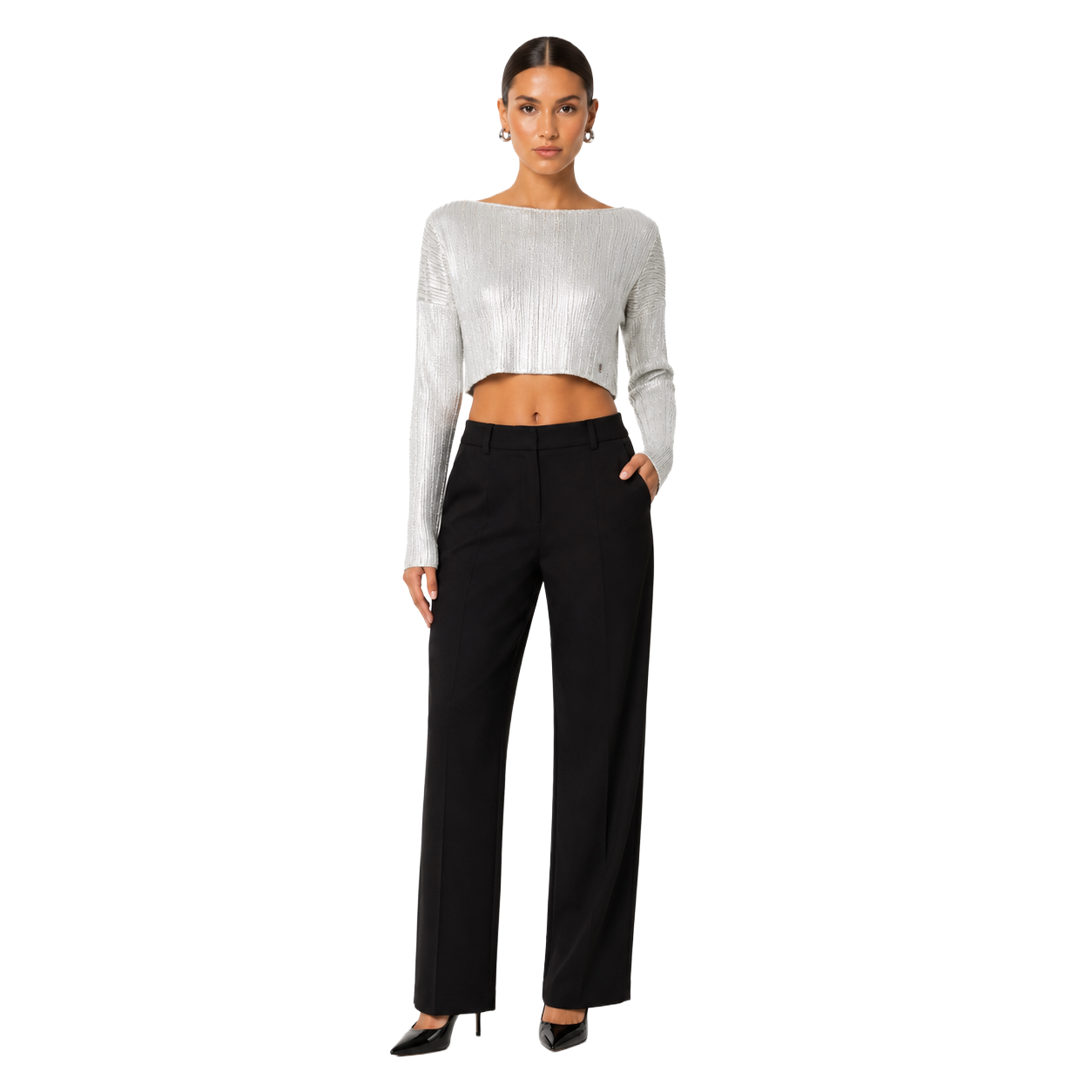 Balmain Woman Grey T-shirt & Top