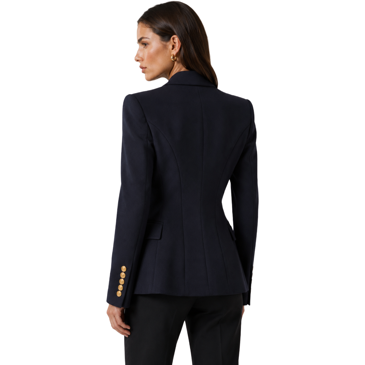 Balmain Jacket Single-Breasted Blue — view 2