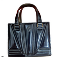 Ferrari , Hand Bag, 100% Leather, Metallic Blue