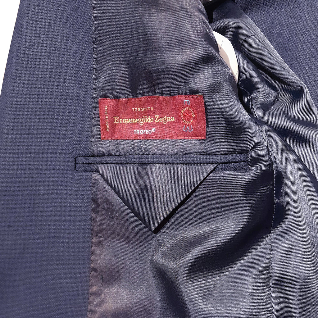 Ermenegildo Zegna Fabric Man Blue Suit