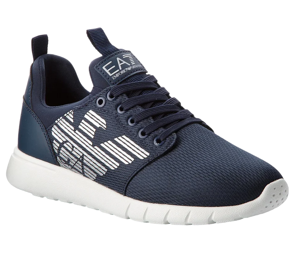 sneakers mesh lycra blu