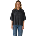 camicia cotone blu