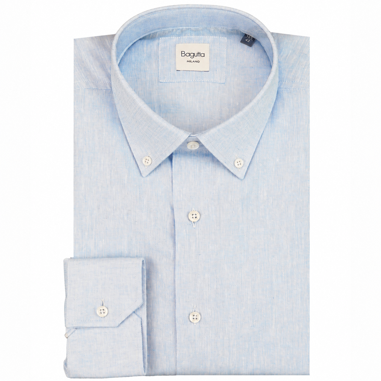 camicia button down celeste