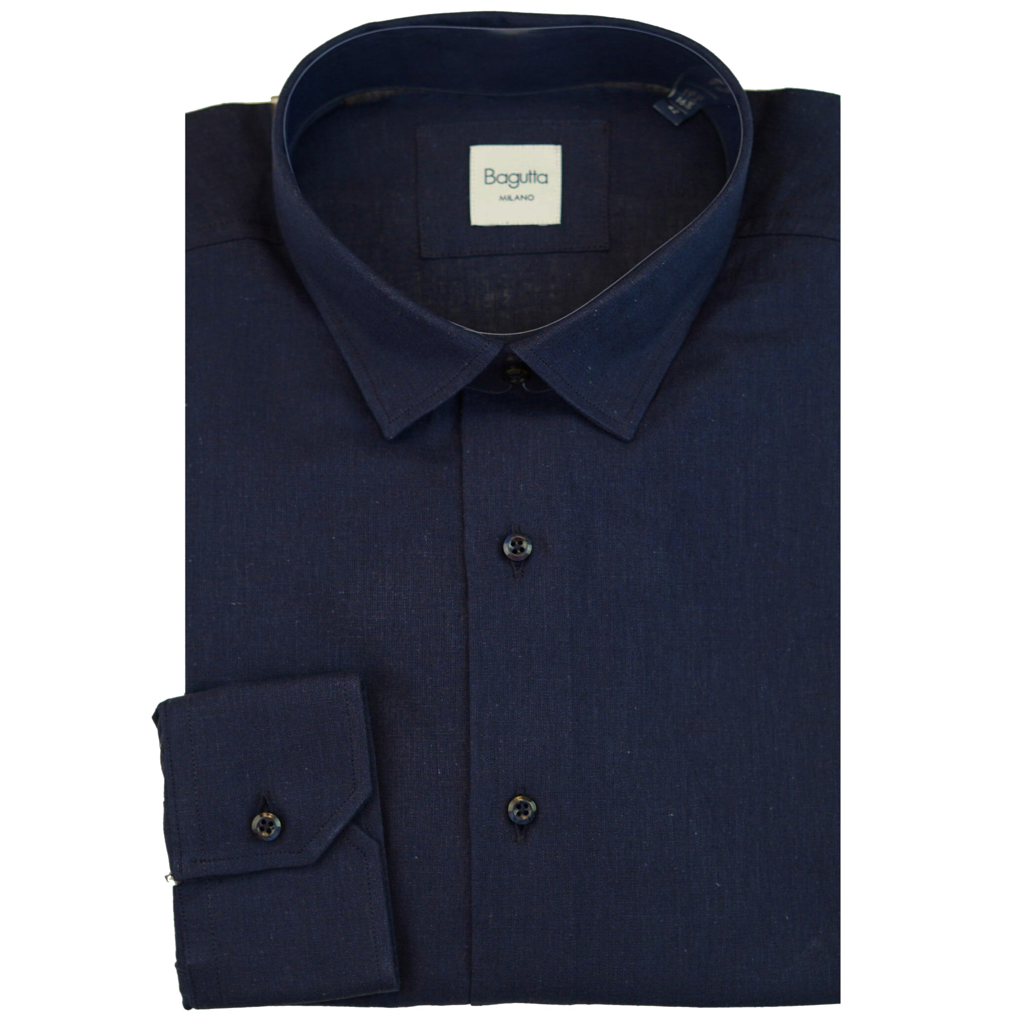 camicia collo gani navy