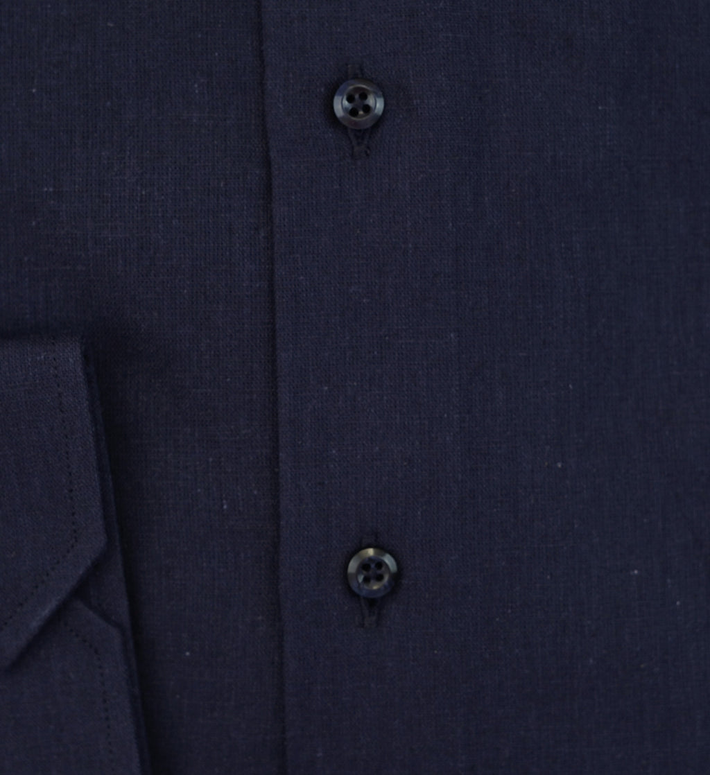 camicia collo gani navy