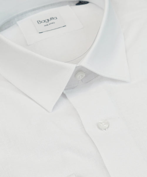Bagutta Man Shirt Neck Gani White