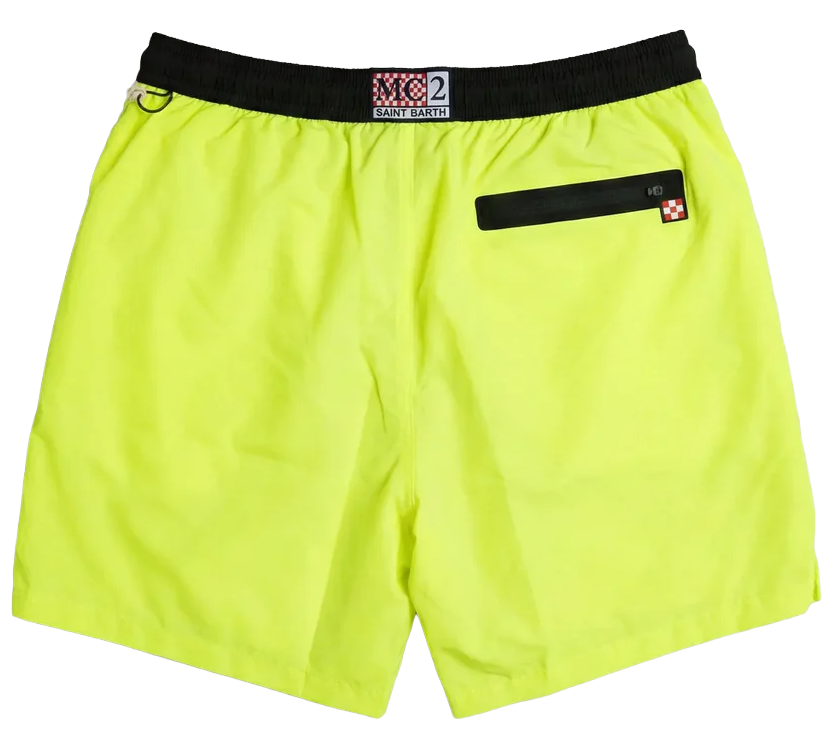 MC2 Saint Barth Man Lighting Submarine Stretch Swimwear Yellow