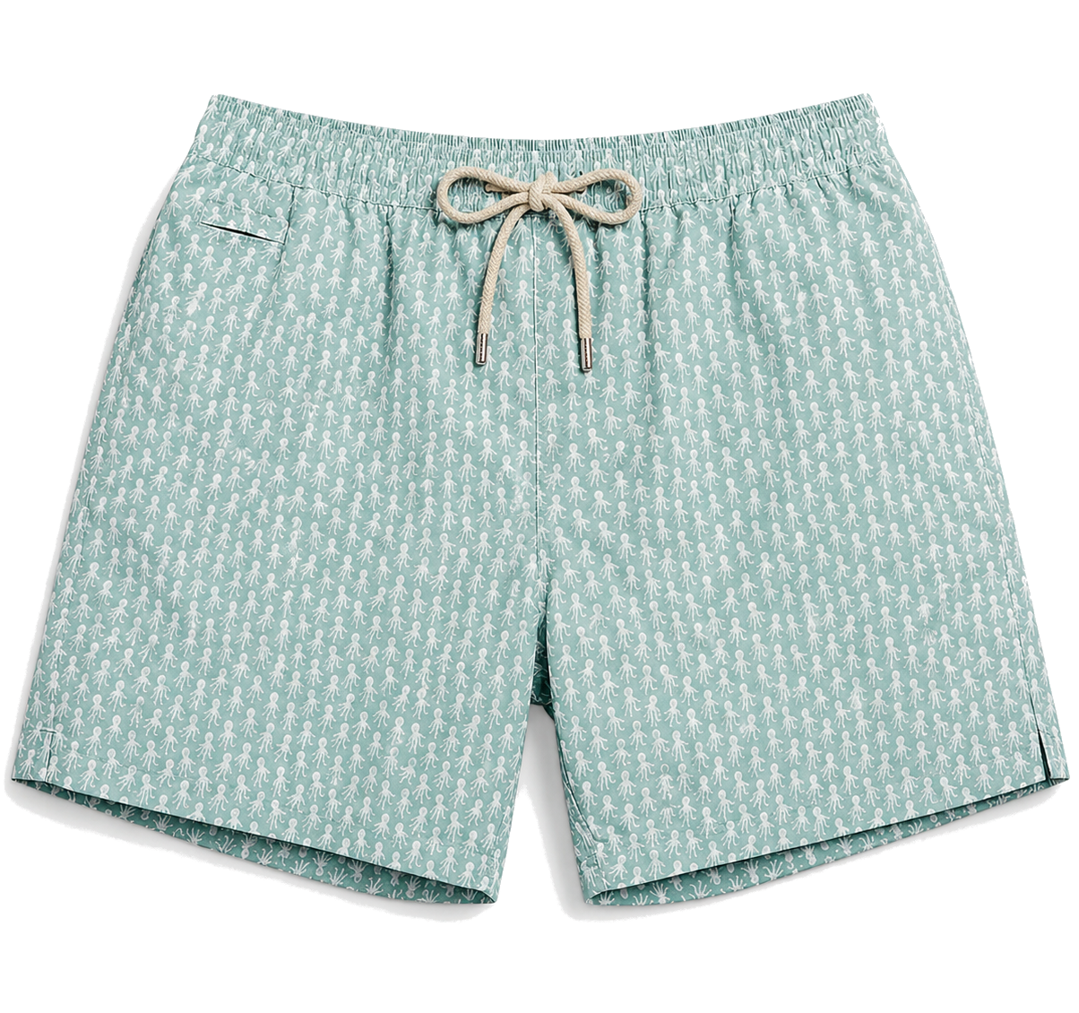 MC2 Saint Barth Man Micro Patterned Vorago Swimwear Green