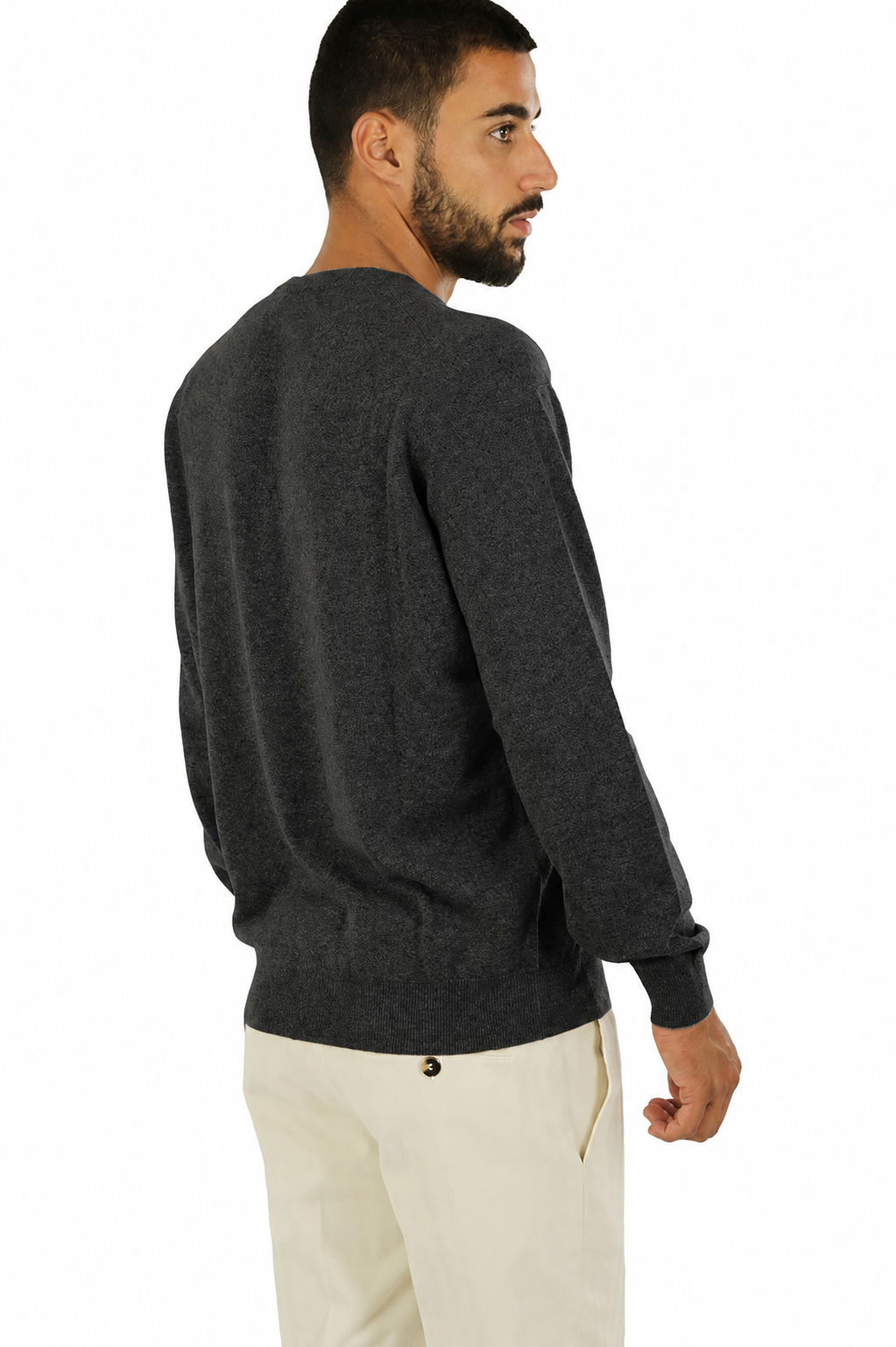 Brunello Cucinelli Man Knit Cashmere Scuro Grey