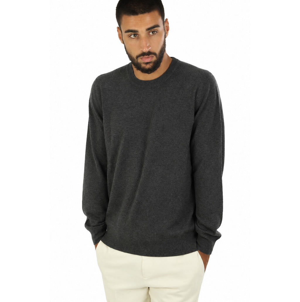 Brunello Cucinelli Man Knit Cashmere Scuro Grey