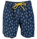 MC2 Saint Barth Man Micro Patterned Jump Boat Swimwear Blue
