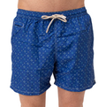 MC2 Saint Barth Man Micro Patterned Ornamental Tie Blue