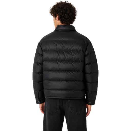 Versace Man Down Jacket Quilted Black
