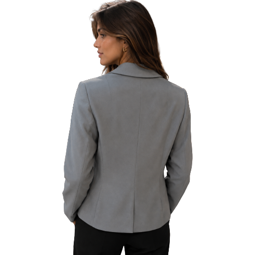 Patrizia Pepe Woman Jacket Blazer Single-Breasted Grey