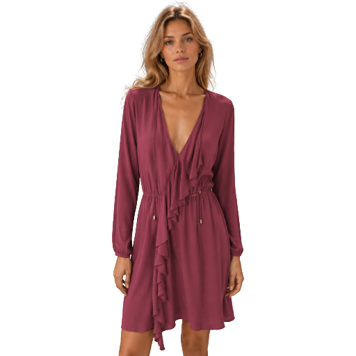 Patrizia Pepe Woman Dress Volant Purple