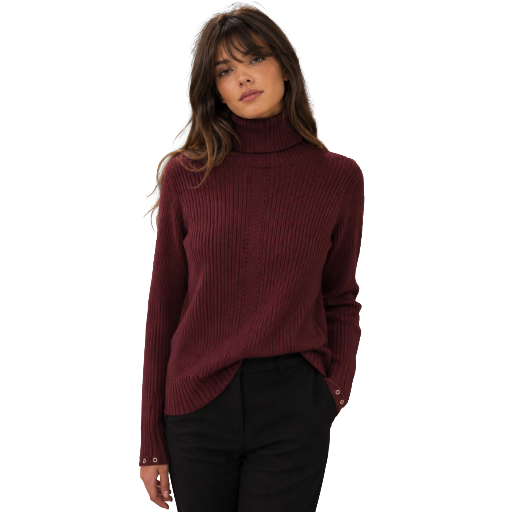 Patrizia Pepe Woman Turtleneck Bordeaux Purple