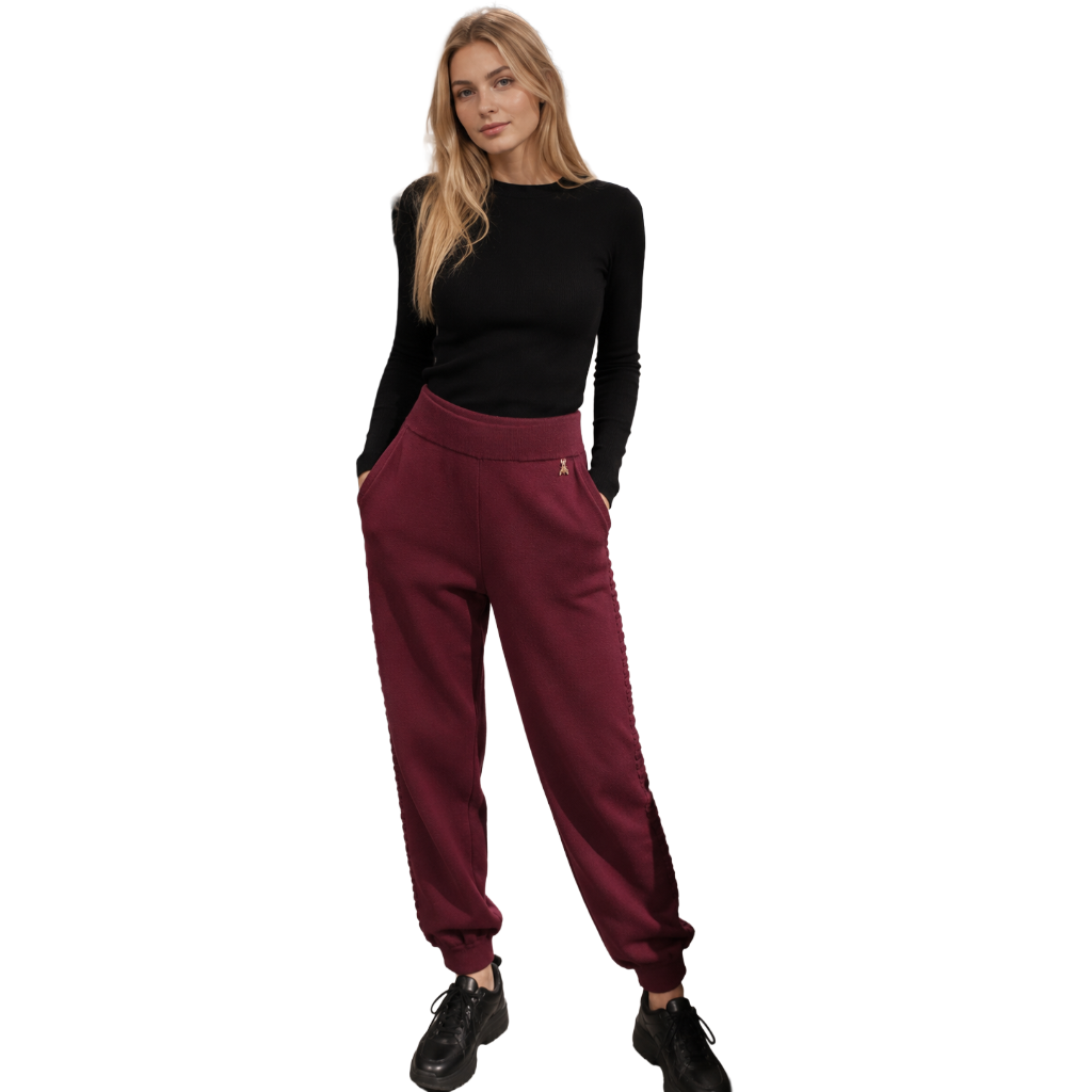 Patrizia Pepe Woman Trousers Long Bordeaux Purple