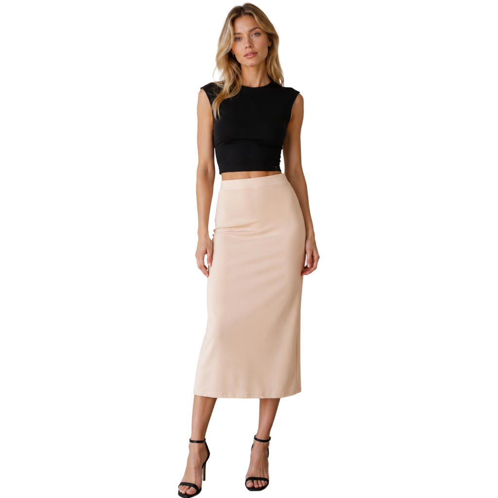 Patrizia Pepe Woman Skirt Glossy Beige