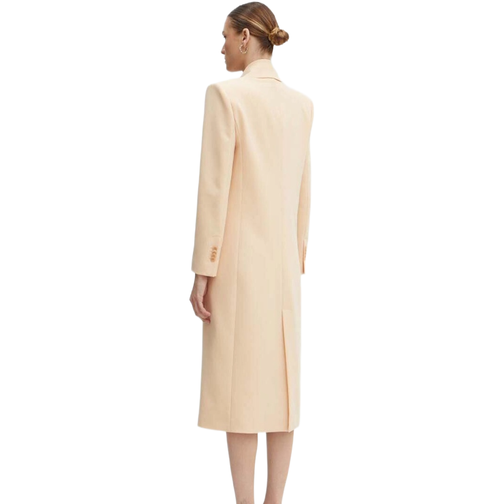 Patrizia Pepe Woman Jacket Single-Breasted Long Beige