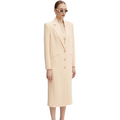 Patrizia Pepe Woman Jacket Single-Breasted Long Beige