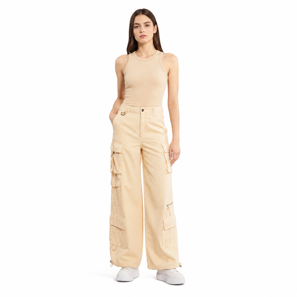 Patrizia Pepe Woman Trousers Cargo Orange