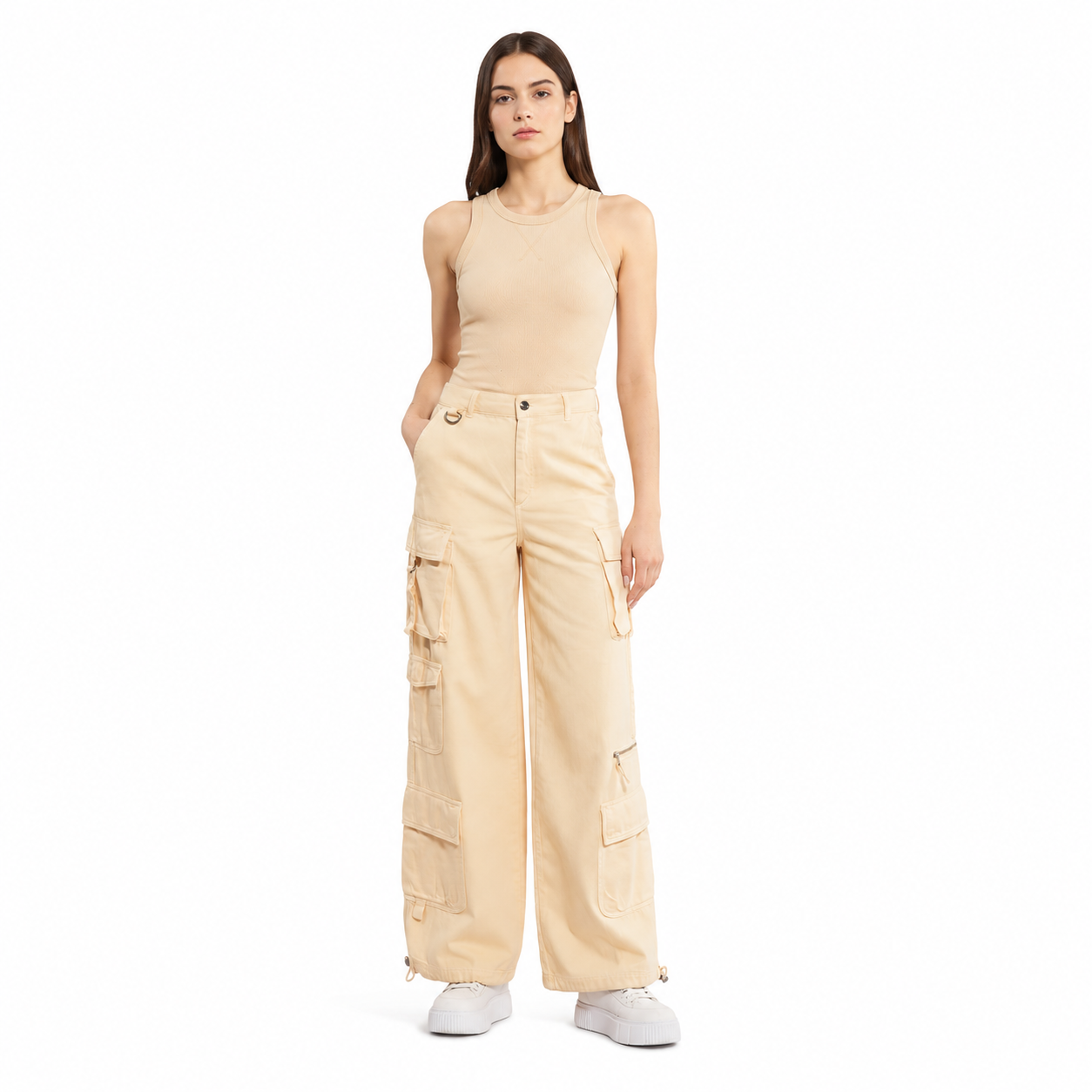 Patrizia Pepe Woman Trousers Cargo Orange