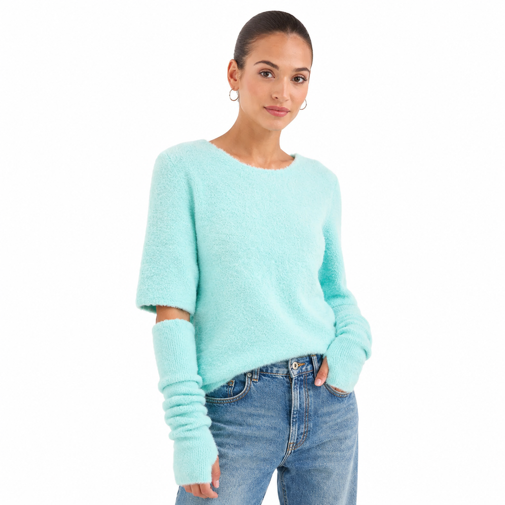 Patrizia Pepe Woman Knit Water Lilly Light Blue