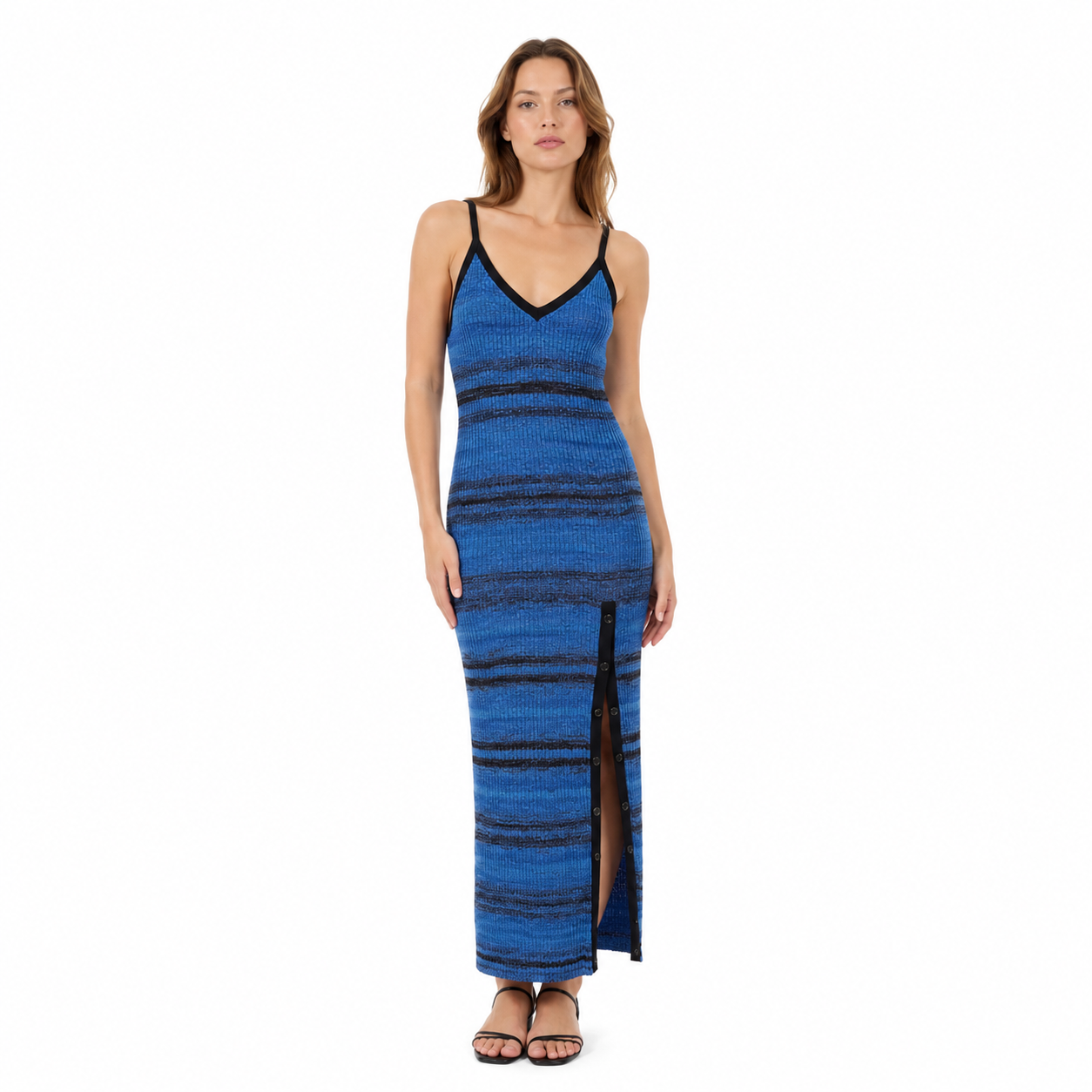 Patrizia Pepe Woman Dress Black Chine Blue