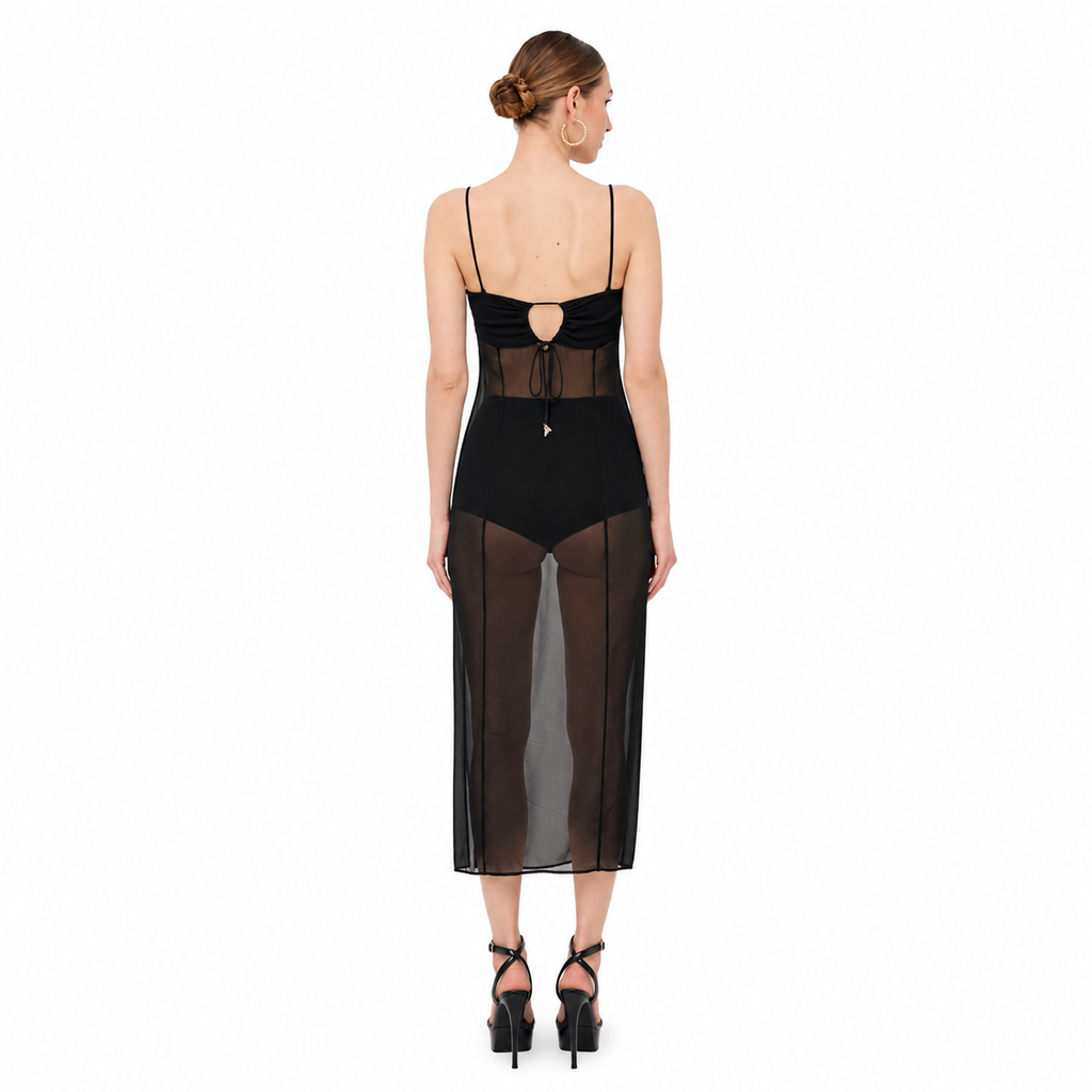 Dress Black Semi Trasparente