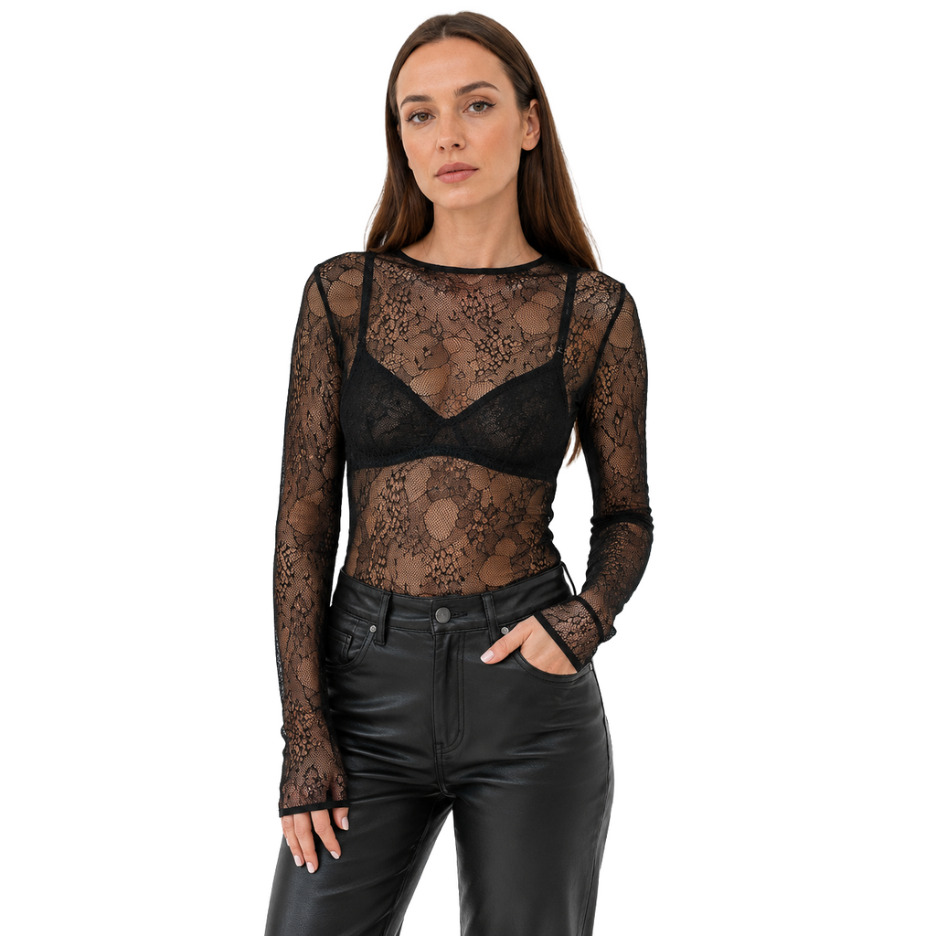 Patrizia Pepe Woman Shirt Semi Trasparente Black