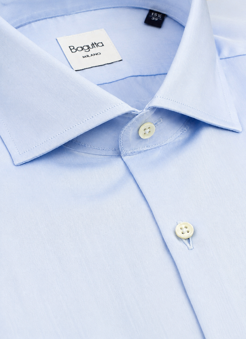 Bagutta Man Shirt Roberto Light Blue