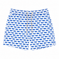 MC2 Saint Barth Man Swimsuit Micro Patterned Whale White