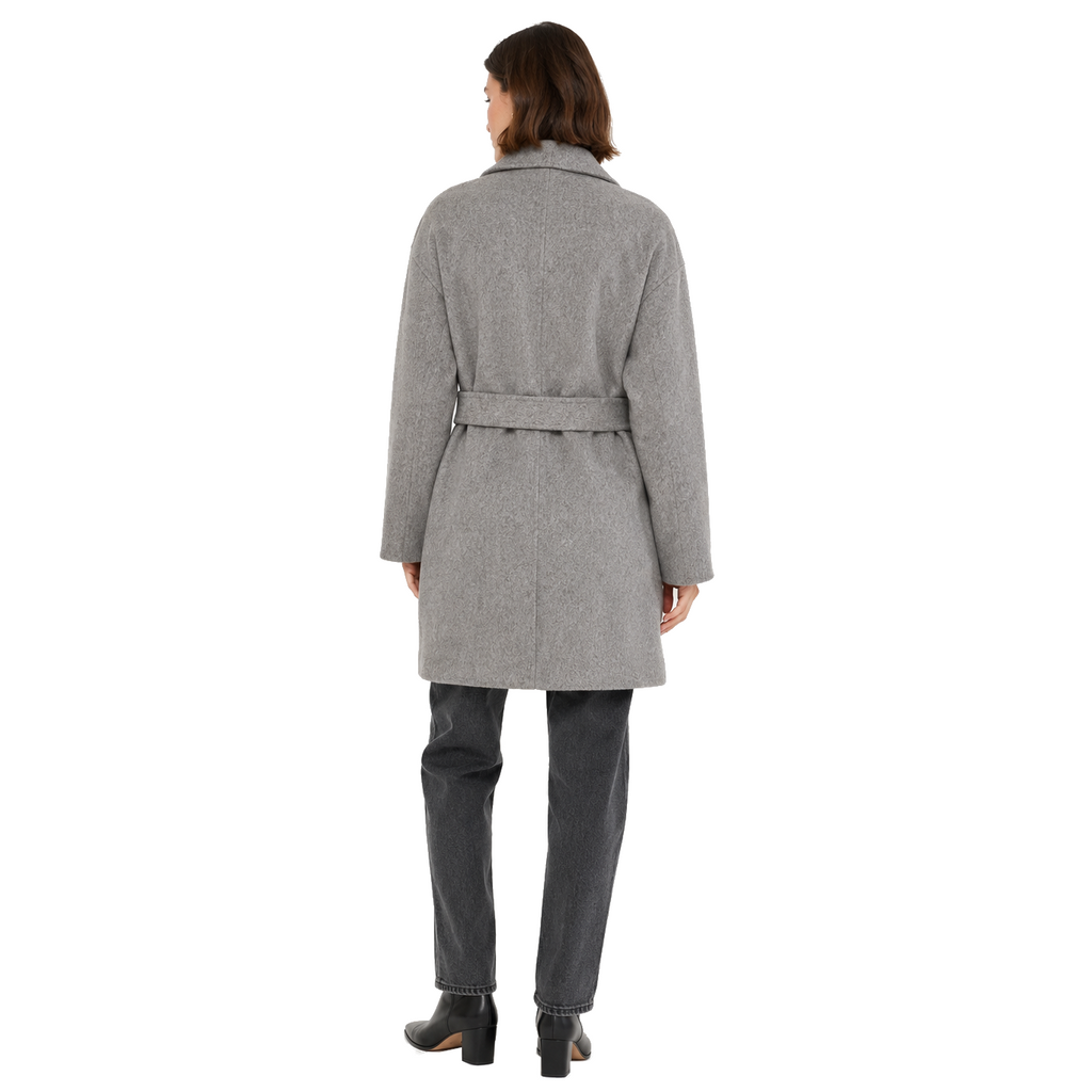 Bagutta Woman Coat Wool Belt Grey