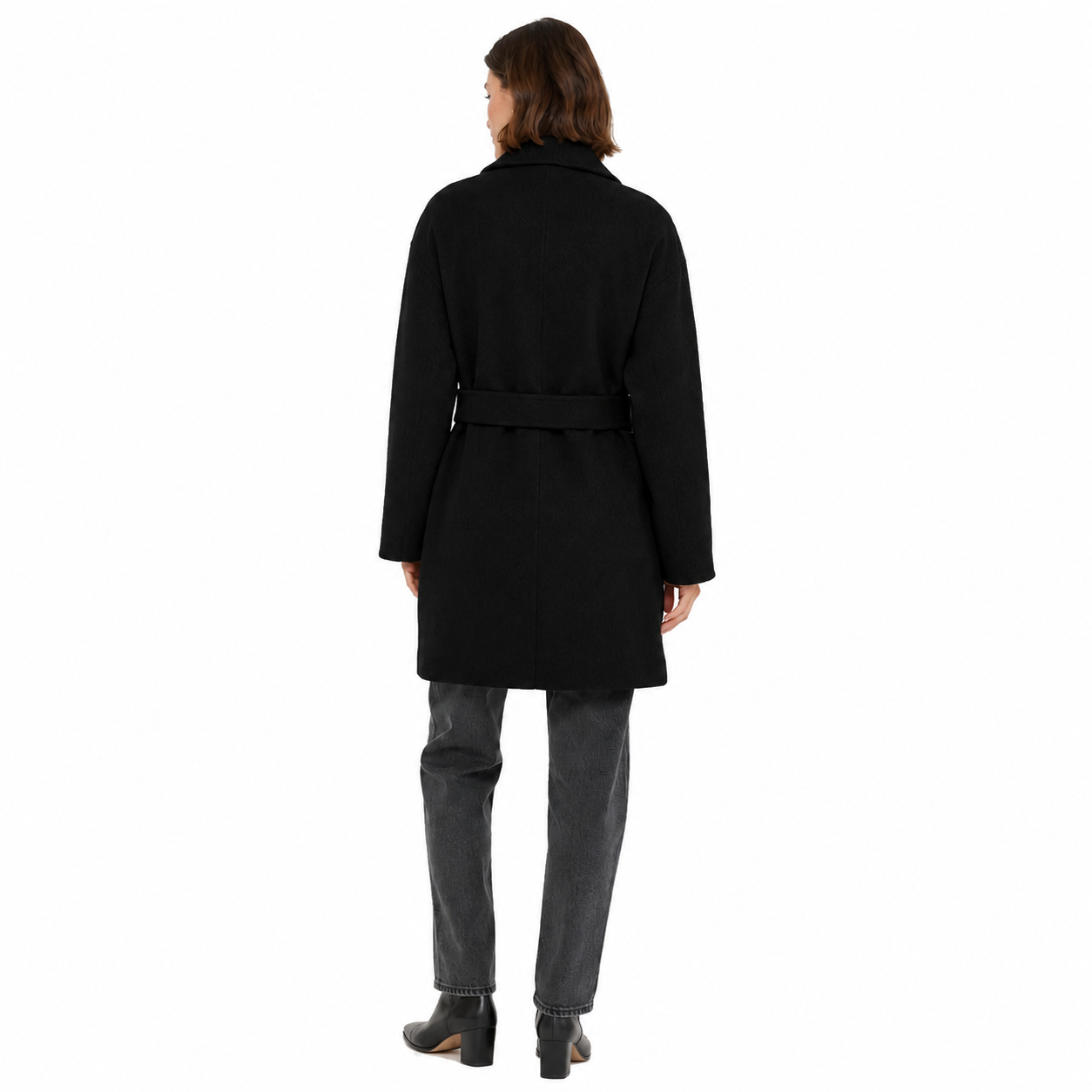 Bagutta Woman Coat Wool Belt Black