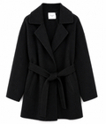 Bagutta Woman Coat Wool Belt Black