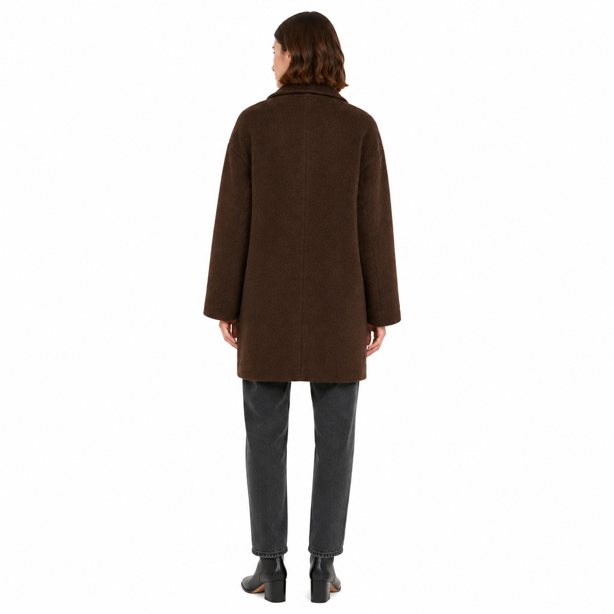 Bagutta Woman Coat Wool Double-Breasted Brown