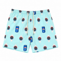 MC2 Saint Barth Man Swimsuit Patterned Watch Can Light Blue