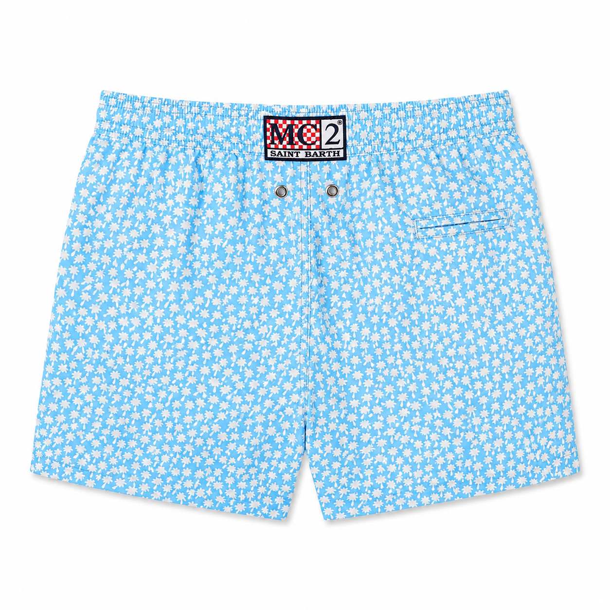 MC2 Saint Barth Man Swimsuit Patterned Foret Green